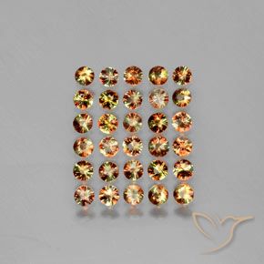 3.40캐럿 천연 멀티컬러 안달루사이트 보석, 라운드 컷, 3.29 mm, VS