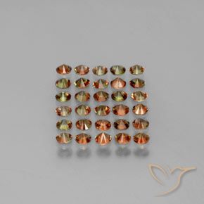3.40캐럿 천연 멀티컬러 안달루사이트 보석, 라운드 컷, 3.29 mm, VS