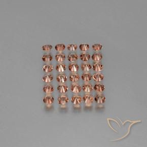 3.52캐럿 천연 다색 홍주석 보석, 라운드 컷, VS