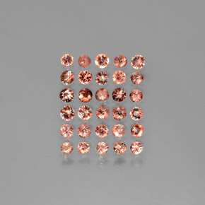 3.03캐럿 천연 멀티컬러 안달루사이트 보석, 라운드 컷, 3.10 mm, VS