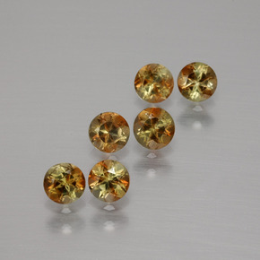 1.17캐럿 천연 멀티컬러 안달루사이트 보석, 라운드 컷, 3.63 mm, VS