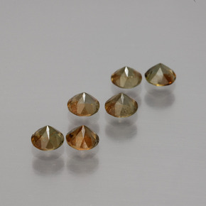 1.17캐럿 천연 멀티컬러 안달루사이트 보석, 라운드 컷, 3.63 mm, VS