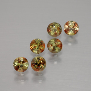1.11캐럿 천연 멀티컬러 안달루사이트 보석, 라운드 컷, 3.51 mm, VS