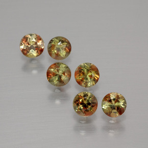 1.11캐럿 천연 멀티컬러 안달루사이트 보석, 라운드 컷, 3.51 mm, VS