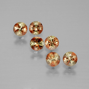 1.18캐럿 천연 다색 홍주석 보석, 라운드 컷, VS