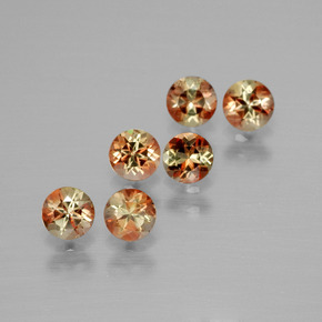 1.18캐럿 천연 다색 홍주석 보석, 라운드 컷, VS