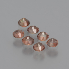 캐럿 천연 멀티컬러 안달루사이트 보석, 라운드 컷, 3.23 mm, VS