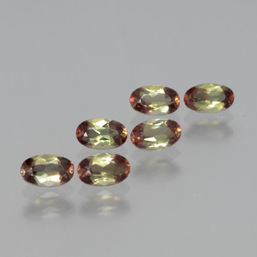 1.54캐럿 천연 멀티컬러 안달루사이트 보석, 타원형 컷, 5×3.1 mm, VS