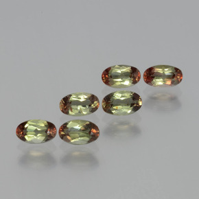 1.60캐럿 천연 다색 홍주석 보석, 타원형 컷, VS