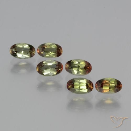 1.71캐럿 천연 다색 홍주석 보석, 타원형 컷, VS