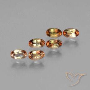 1.82캐럿 천연 멀티컬러 안달루사이트 보석, 타원형 컷, 5×3.2 mm, VS