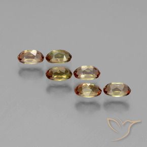 1.82캐럿 천연 멀티컬러 안달루사이트 보석, 타원형 컷, 5×3.2 mm, VS