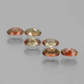 1.51캐럿 천연 멀티컬러 안달루사이트 보석, 타원형 컷, 5×3.1 mm, VS