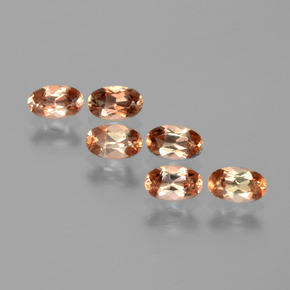 1.55캐럿 천연 다색 홍주석 보석, 타원형 컷, VS