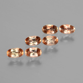 1.55캐럿 천연 다색 홍주석 보석, 타원형 컷, VS