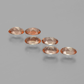 1.55캐럿 천연 다색 홍주석 보석, 타원형 컷, VS