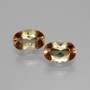 캐럿 천연 다색 홍주석 보석, 타원형 컷, VVS-VS