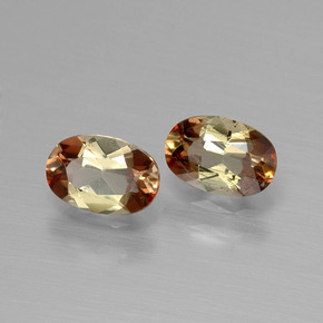 캐럿 천연 다색 홍주석 보석, 타원형 컷, VVS-VS