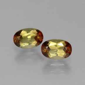 캐럿 천연 멀티컬러 안달루사이트 보석, 타원형 컷, 6×4 mm, VVS-VS