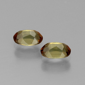 캐럿 천연 멀티컬러 안달루사이트 보석, 타원형 컷, 6×4 mm, VVS-VS
