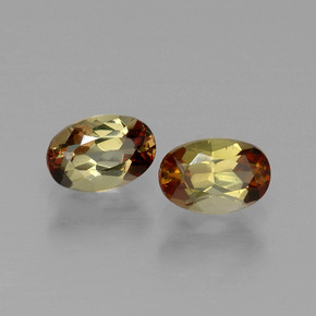 캐럿 천연 멀티컬러 안달루사이트 보석, 타원형 컷, 6.1×4.1 mm, VVS-VS