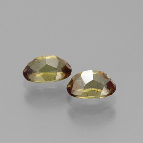 캐럿 천연 다색 홍주석 보석, 타원형 컷, VS