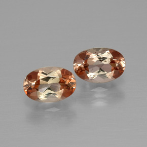 캐럿 천연 멀티컬러 안달루사이트 보석, 타원형 컷, 6.1×4.1 mm, VS