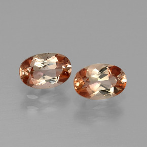 캐럿 천연 멀티컬러 안달루사이트 보석, 타원형 컷, 6.1×4.1 mm, VS