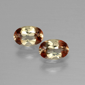 캐럿 천연 멀티컬러 안달루사이트 보석, 타원형 컷, 5.9×4 mm, VS