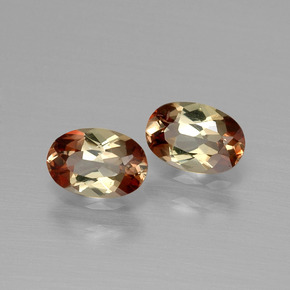 캐럿 천연 멀티컬러 안달루사이트 보석, 타원형 컷, 5.9×4 mm, VS