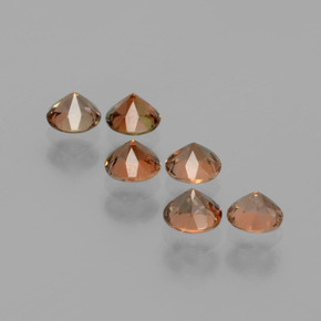 1.16캐럿 천연 멀티컬러 안달루사이트 보석, 라운드 컷, 3.58 mm, VS