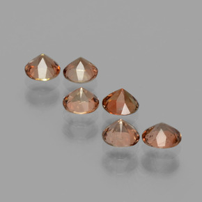 1.20캐럿 천연 멀티컬러 안달루사이트 보석, 라운드 컷, 3.68 mm, VS