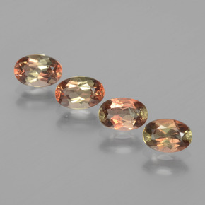 1.90캐럿 천연 멀티컬러 안달루사이트 보석, 타원형 컷, 6×4 mm, VS