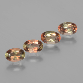 1.90캐럿 천연 멀티컬러 안달루사이트 보석, 타원형 컷, 6×4 mm, VS