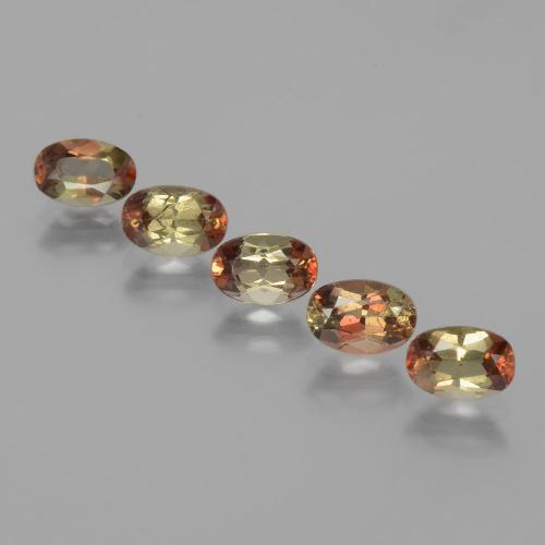 2.62캐럿 천연 다색 홍주석 보석, 타원형 컷, VS