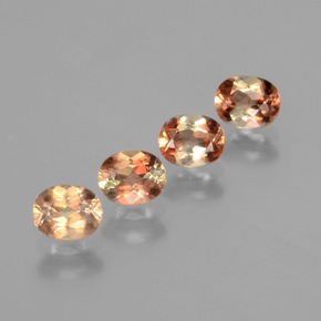 1.76캐럿 천연 멀티컬러 안달루사이트 보석, 타원형 컷, 5.2×4.2 mm, VS
