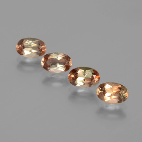 캐럿 천연 다색 홍주석 보석, 타원형 컷, VS