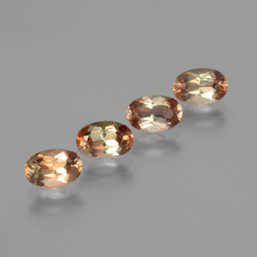 캐럿 천연 다색 홍주석 보석, 타원형 컷, VS