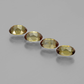 2.22캐럿 천연 다색 홍주석 보석, 타원형 컷, VS