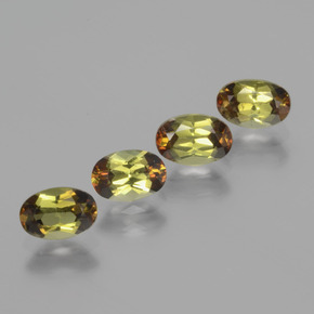 2.12캐럿 천연 다색 홍주석 보석, 타원형 컷, VS