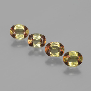 캐럿 천연 다색 홍주석 보석, 타원형 컷, VS