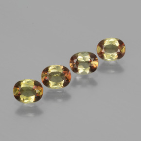 캐럿 천연 다색 홍주석 보석, 타원형 컷, VS