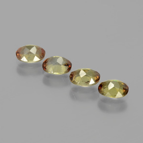 캐럿 천연 다색 홍주석 보석, 타원형 컷, VS