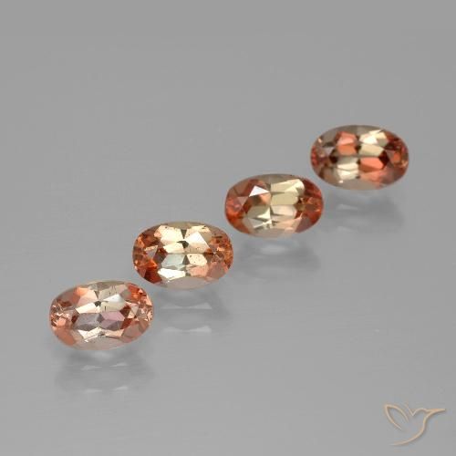 2.19캐럿 천연 멀티컬러 안달루사이트 보석, 타원형 컷, 6.1×4.1 mm, VS