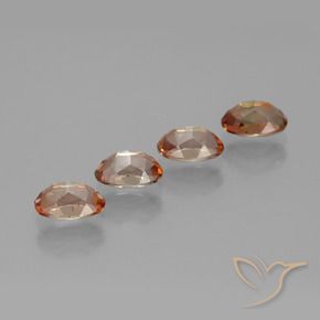 2.19캐럿 천연 멀티컬러 안달루사이트 보석, 타원형 컷, 6.1×4.1 mm, VS