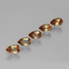 2.28캐럿 천연 멀티컬러 안달루사이트 보석, 배 모양, 6×4 mm, VS