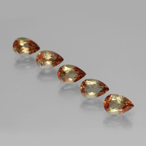 2.28캐럿 천연 멀티컬러 안달루사이트 보석, 배 모양, 6×4 mm, VS