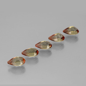 2.28캐럿 천연 멀티컬러 안달루사이트 보석, 배 모양, 6×4 mm, VS