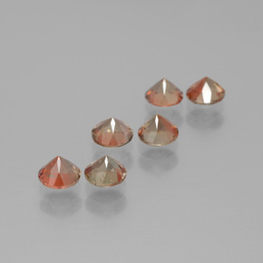 1.67캐럿 천연 멀티컬러 안달루사이트 보석, 라운드 컷, 4.06 mm, VS