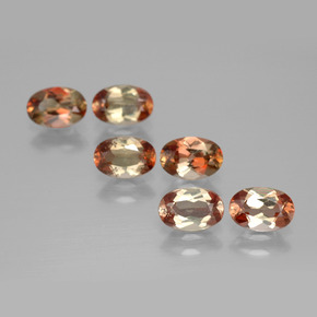 2.69캐럿 천연 멀티컬러 안달루사이트 보석, 타원형 컷, 6×4 mm, VS